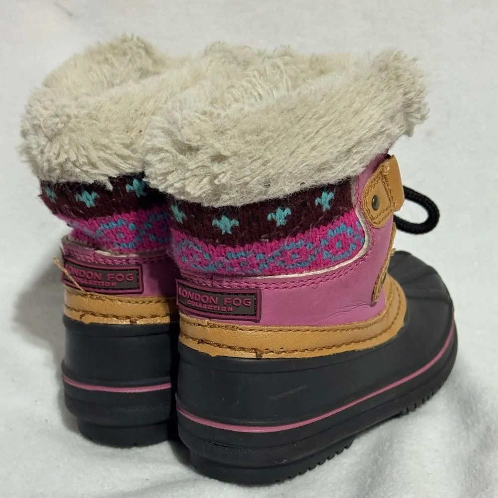 London Fog Baby Girls Tiana Cold Weather Lace Up Boots size 5 - Picture 6 of 11